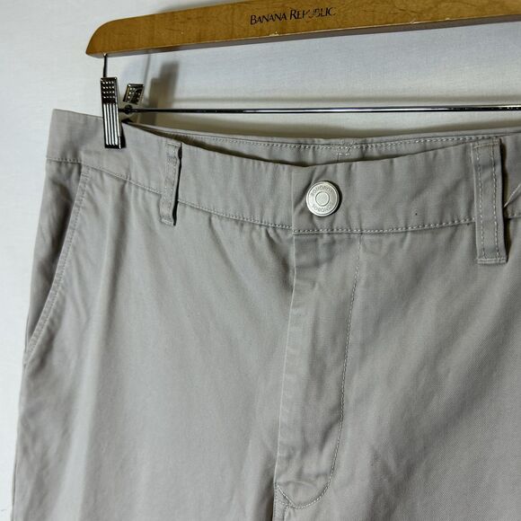 Bonobos Light Grayed Tan Flat Front Straight Leg Classic Chino Pants Sz 36 X 34 - Picture 3 of 13